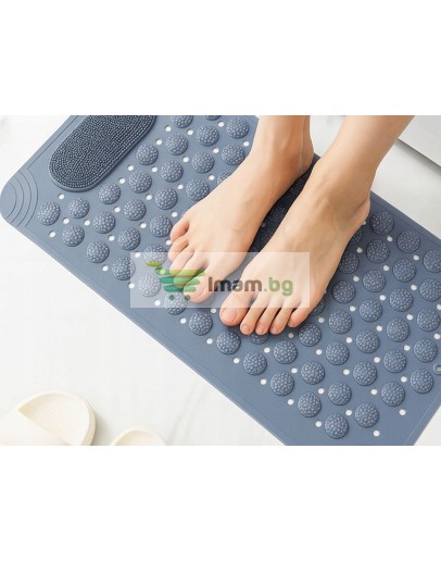 Силиконова противоплъзгаща постелка за баня с масаж